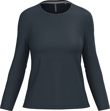 T-shirt de senhora de manga comprida e decote redondo K383