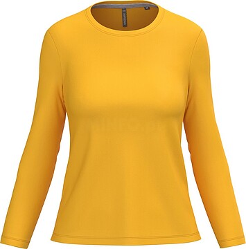T-shirt de senhora de manga comprida e decote redondo K383
