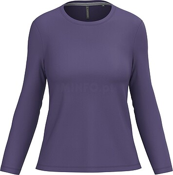 T-shirt de senhora de manga comprida e decote redondo K383