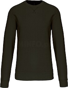 K442C Sweatshirt com decote redondo tam: XXL cor: Dark Khaki...