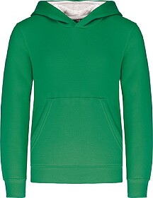 K453 Sweatshirt de criança com capuz em contraste tam: 6/8 ...