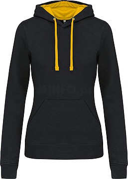 Sweatshirt de senhora com capuz em contraste K465