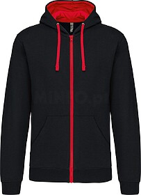 K466 Casaco sweatshirt com capuz em contraste tam: 3XL cor: ...