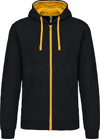 K466 Casaco sweatshirt com capuz em contraste tam: XL cor: B...