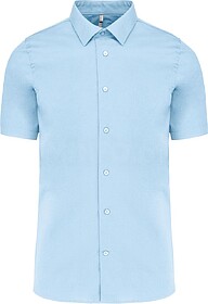 K531 Camisa de manga curta com Stretch tam: XXL cor: Light B...