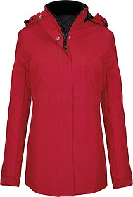K6108 Parka de senhora tam: S cor: Red : Kariban Tecido flex...