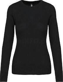 K968 Camisola de senhora decote redondo tam: M cor: Black : ...