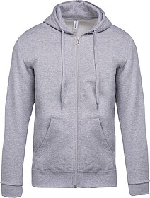 K479 Sweatshirt com fecho e capuz tam: M cor: Oxford Grey : ...