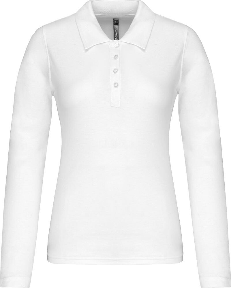 Polo piqué de senhora de manga comprida K257