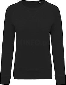 K481C Sweatshirt BIO de senhora com decote redondo e mangas ...