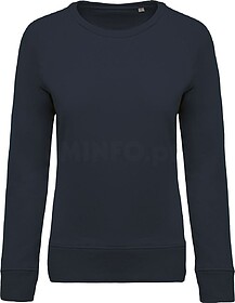 K481C Sweatshirt BIO de senhora com decote redondo e mangas ...