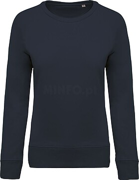 Sweatshirt BIO de senhora com decote redondo e mangas raglan K481