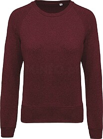 K481A Sweatshirt BIO de senhora com decote redondo e mangas ...