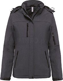 K651 Parka softshell acolchoada de senhora com capuz tam: L ...