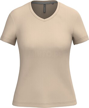 T-shirt de senhora de manga curta e decote V K381
