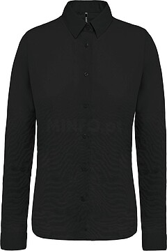 Camisa de senhora em popeline de manga comprida K510