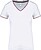 T-shirt de malha piqué de senhora com decote V K394 - imagem 1