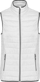 K6114 Colete de senhora acolchoado leve tam: XS cor: White :...
