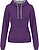 Sweatshirt de senhora com capuz em contraste K465 - imagem 1