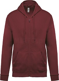 K479 Sweatshirt com fecho e capuz tam: XXL cor: Wine : Karib...
