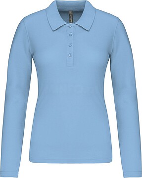 Polo piqué de senhora de manga comprida K257