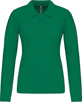 Polo piqué de senhora de manga comprida K257