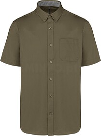 K587 Camisa Ariana de homem de manga curta tam: L cor: Light...