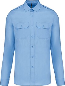 K505 Camisa piloto de homem de manga comprida tam: M cor: Sk...