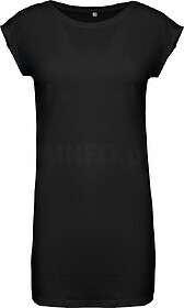 K388 T-shirt de senhora comprida tam: S/M cor: Black : Karib...