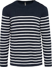 K989 Camisola estilo marinheiro de homem tam: L cor: Striped...