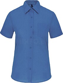 K548C Camisa popeline poliéster/ algodão manga curta de tr...