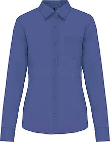 K549C Camisa popeline poliéster/ algodão de tratamento fá...