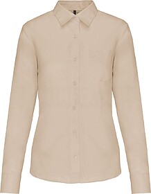 K549C Camisa popeline poliéster/ algodão de tratamento fá...