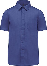 K551C Camisa popeline poliéster/ algodão manga curta de tr...