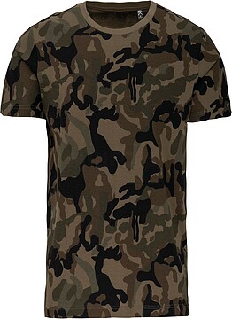 T-shirt camuflada de manga curta K3030