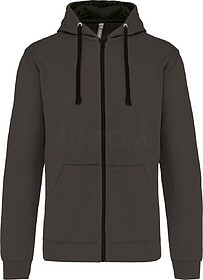 K466 Casaco sweatshirt com capuz em contraste tam: M cor: Da...