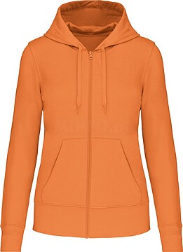 Sweatshirt eco-responsável com capuz e fecho de senhora K4031