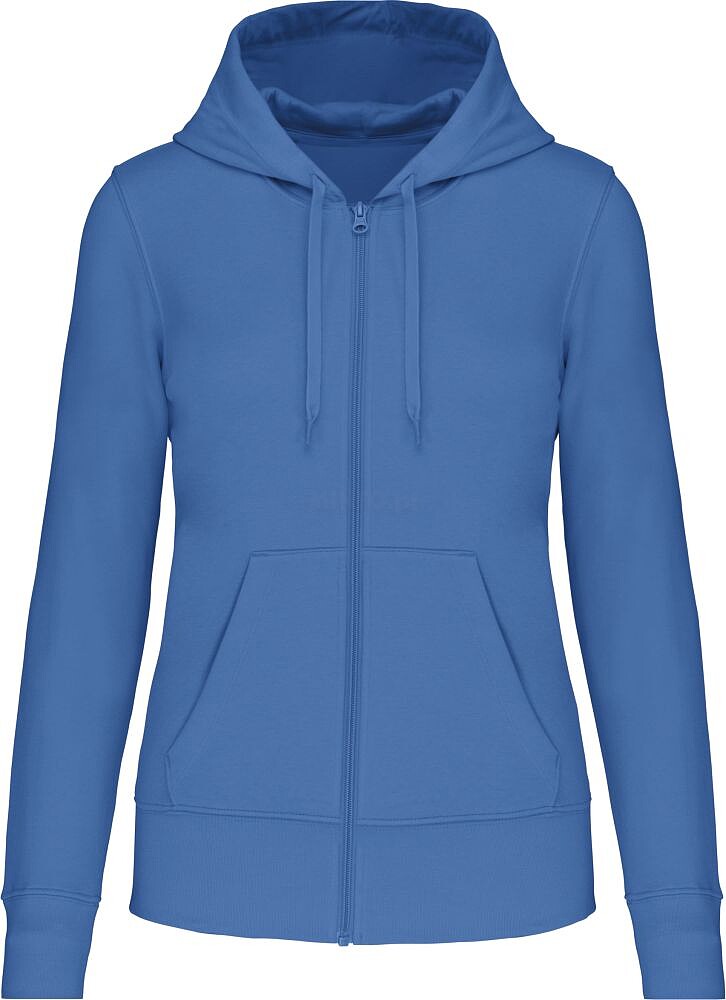 Sweatshirt eco-responsável com capuz e fecho de senhora K4031