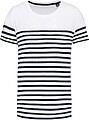 T-shirt estilo marinheiro Bio com decote redondo para criança K3035