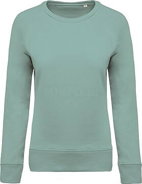 Sweatshirt BIO de senhora com decote redondo e mangas raglan K481