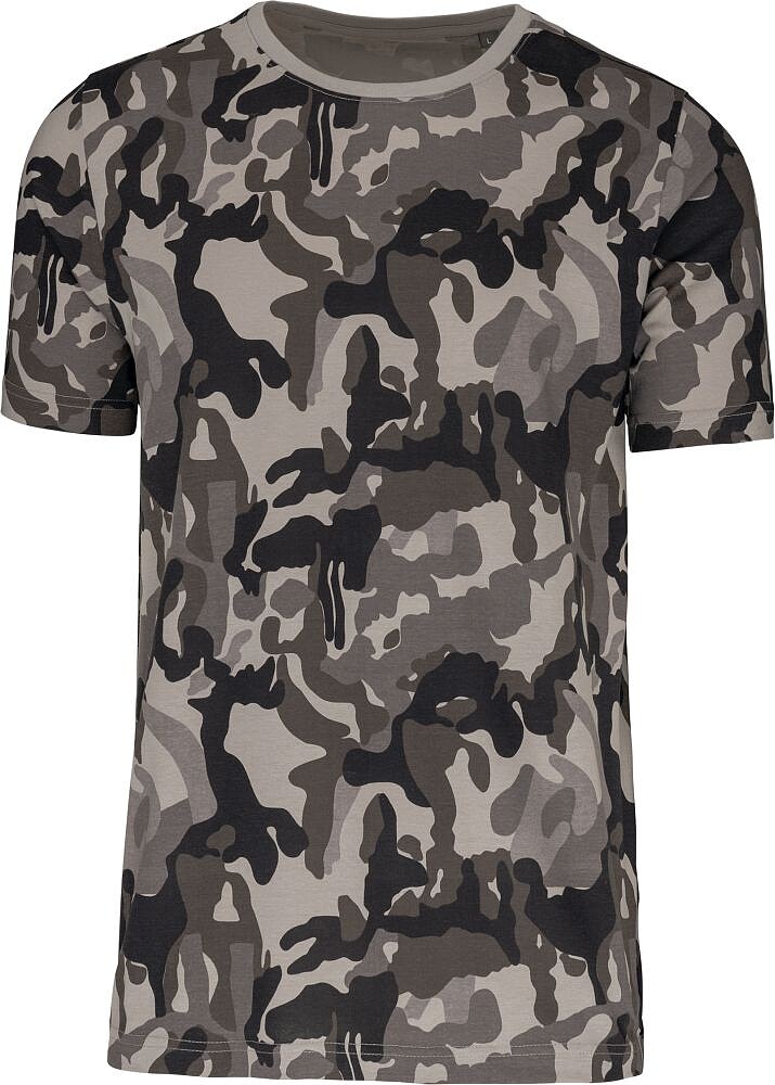 T-shirt camuflada de manga curta K3030