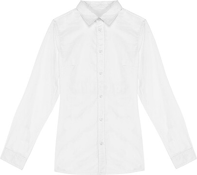 Camisa eco-responsável com aspecto lavado de senhora NS503