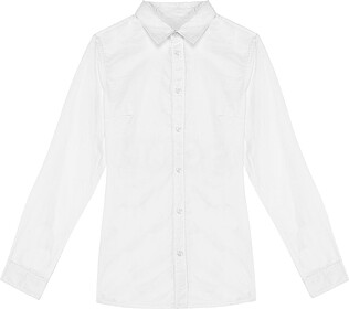 NS503 Camisa eco-responsável com aspecto lavado de senhora ...