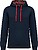 Sweatshirt com capuz em contraste estampado unissexo K4013 - imagem 1