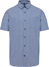 K535C Camisa manga curta em Oxford de tratamento fácil tam:...