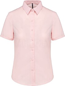 K536C Camisa de senhora manga curta em Oxford tratamento fá...