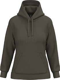 K473 Sweatshirt de senhora com capuz tam: XXL cor: Dark Khak...
