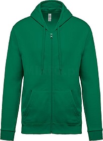 K479 Sweatshirt com fecho e capuz tam: XS cor: Kelly Green :...