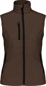 K404 Colete softshell de senhora tam: S cor: Chocolate : Kar...