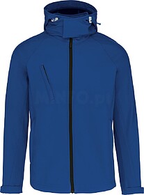 K413 Blusão softshell com capuz amovível tam: L cor: Dark ...
